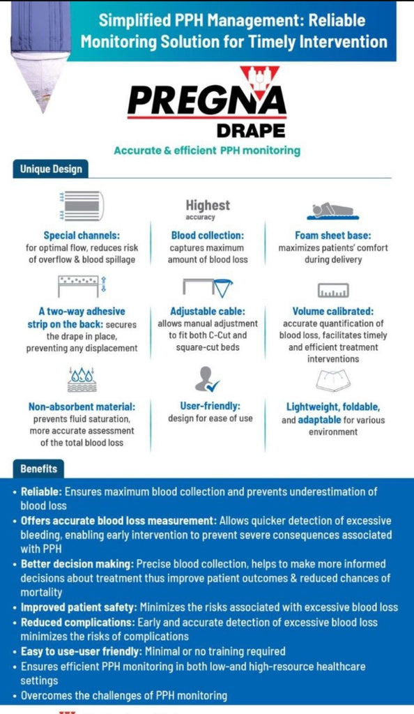 PREGNA DRAPE Accurate & efficient PPH monitoring