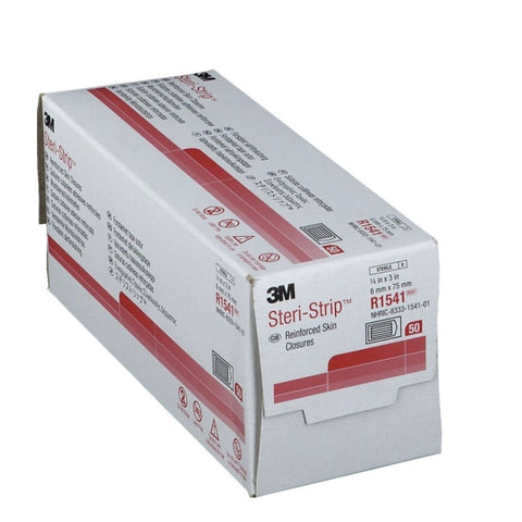 3M Steri-Strip Adhesive Skin Closures (Reinforced) 6 X 75mm Red