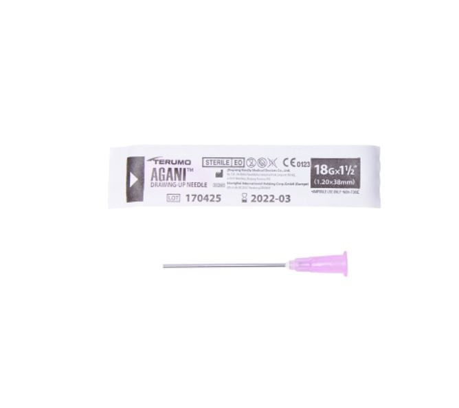 Agani Hypodermic Needles 18G X 38mm Drawing Up Blunt