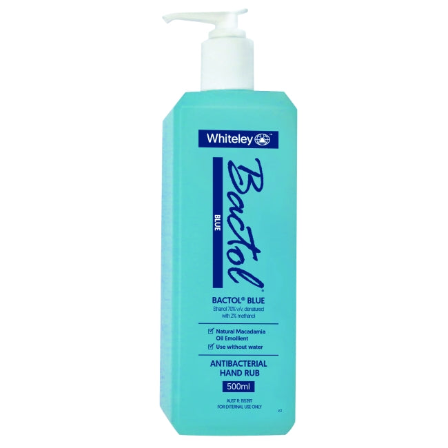 Bactol Blue Alcohol Gel With Pump 500ml