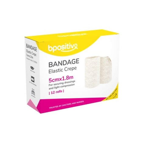 Bpositive Bandage Elastic Crepe 5cm X 1.8m