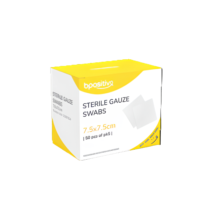 Bpositive Gauze Square 7.5 X 7.5cm 5's Sterile Dispenser Pack