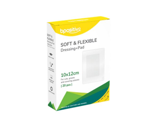 Bpositive Soft And Flexible Fabric Island Dressing 10 X 12cm