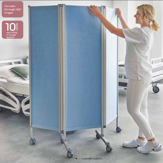 Ropimex Butterfly Paravent RBT 200 Folding Lightweight Privacy Screen - White