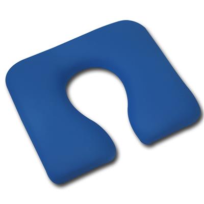 Commode Seat Handmade Open Seat Blue Vinyl 445mm Wide