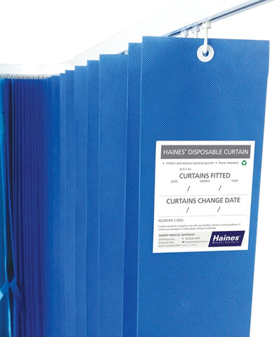 Disposable Curtains 2.5m X 2m Blue