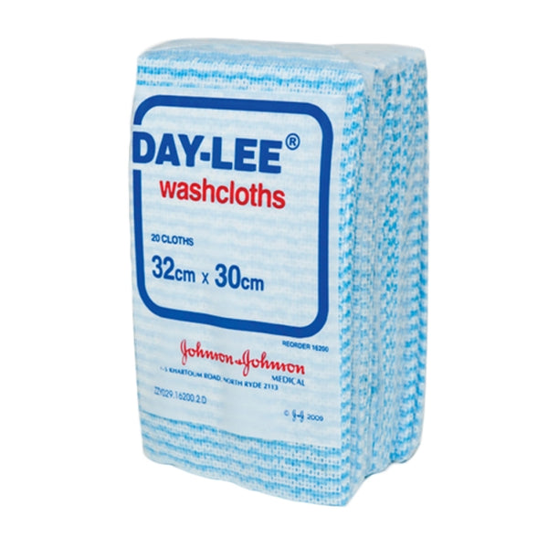 Daylee Washcloths 32 X 30cm Blue/white (CTN of 1000) – GENTREX ...