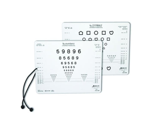 Eye Chart Lea Symbol & Number Double Sided