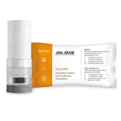 Flowmir Disposable Turbine With Cardboard Mouthpiece
