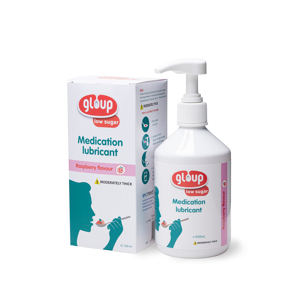 Gloup® Medication Lubricant (Low Sugar – Raspberry Flavour)