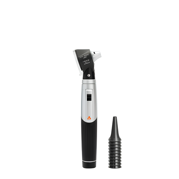 HEINE Mini3000 LED Otoscope With Handle And Disposable Tips Black