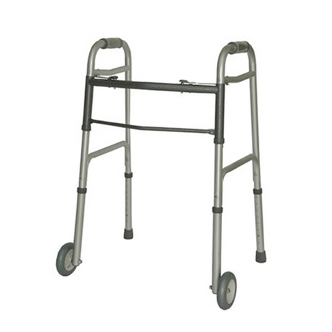 Heavy Duty Folding Walking Frame with 2 Front Wheels