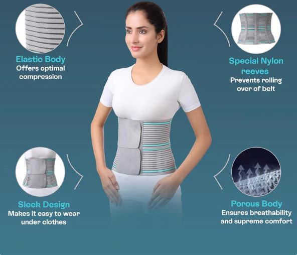 Tynor Abdominal Belt 8"/20cm A03 | Hernia & Post-Surgery Support