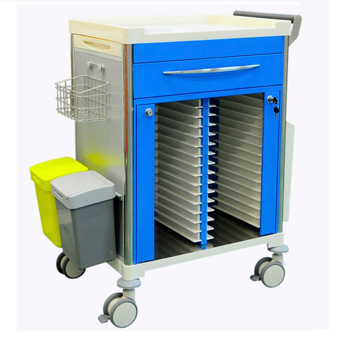 Medical Records Trolley With One Drawer