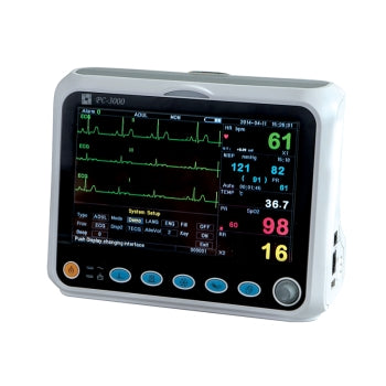 Multi Parameter Patient Monitor PC-3000PRO With ECG,RESP,SpO2,NIBP and Pulse Rate