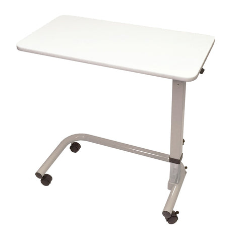 Overbed Table - Laminate Flat Top - White