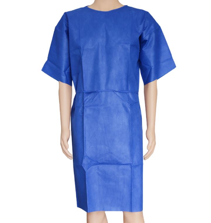 Patient Gown With Short Sleeves (Box of 100)