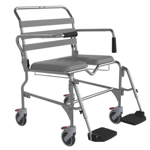 Shower Commode With Swing Away Footrest 600mm