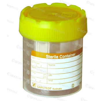 MSU Specimen Jars 70ml With Yellow Top