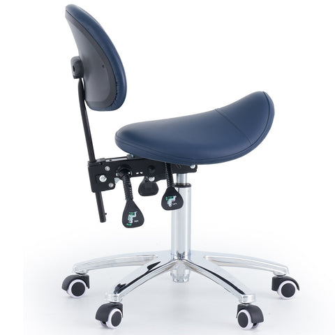 Saddle Stool With Backrest