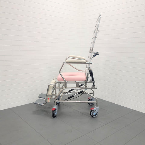 Tilt In Space Mobile Shower Commode With Swingaway Footrest