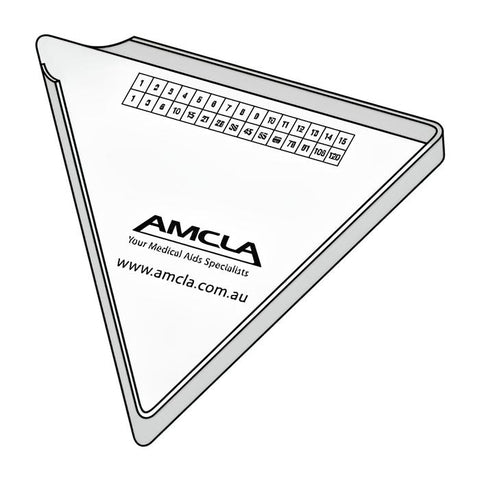 Triangular Pill Counter Tray