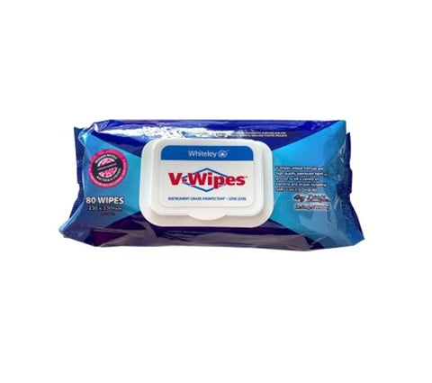 V-Wipes Instrument-Grade Disinfectant Wipes - Flat Pack 80