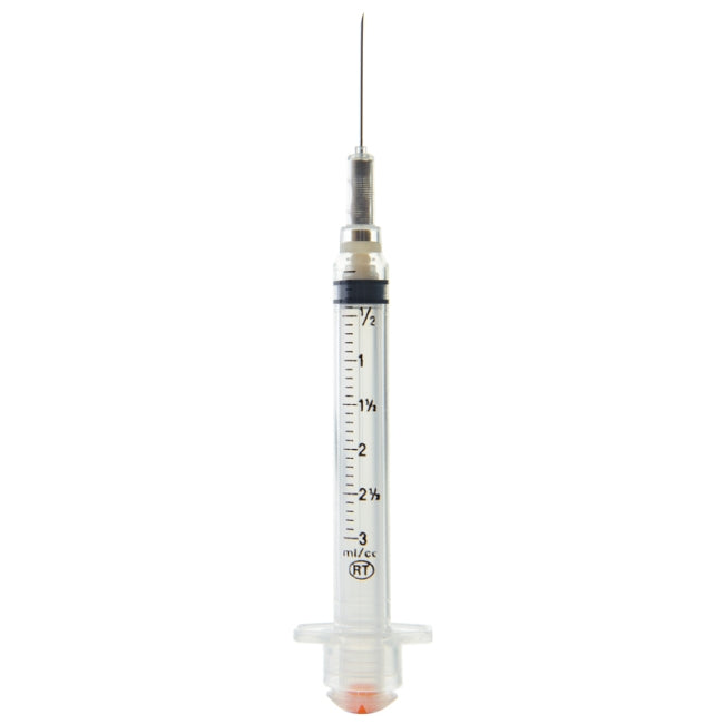 VanishPoint Safety Syringes With Needles 0.5mL U-100 Insulin 30G X 13mm