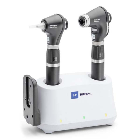 Welch Allyn Desk Diagnostic Set (Ophthalmoscope, LED Otoscope, Li-Ion USB-C Handle and  IExaminer
