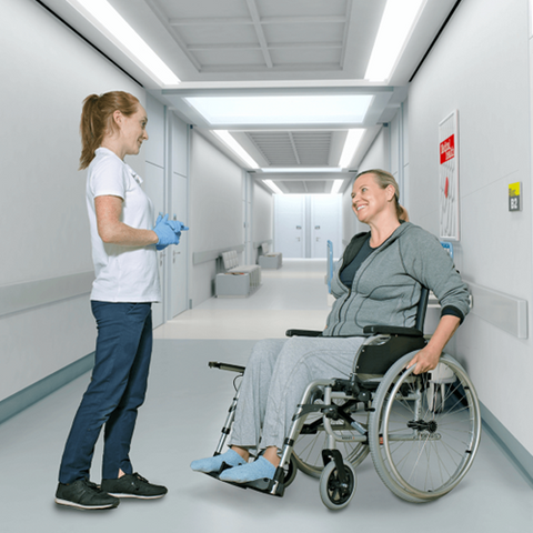 Aspire Assist 2 Deluxe Vinyl Wheelchair 610mm Wide