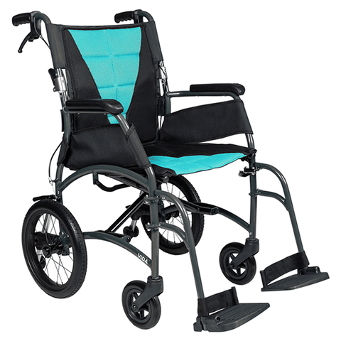 Aspire Vida Folding Manual Wheelchair - Attendant Propelled -450 mm