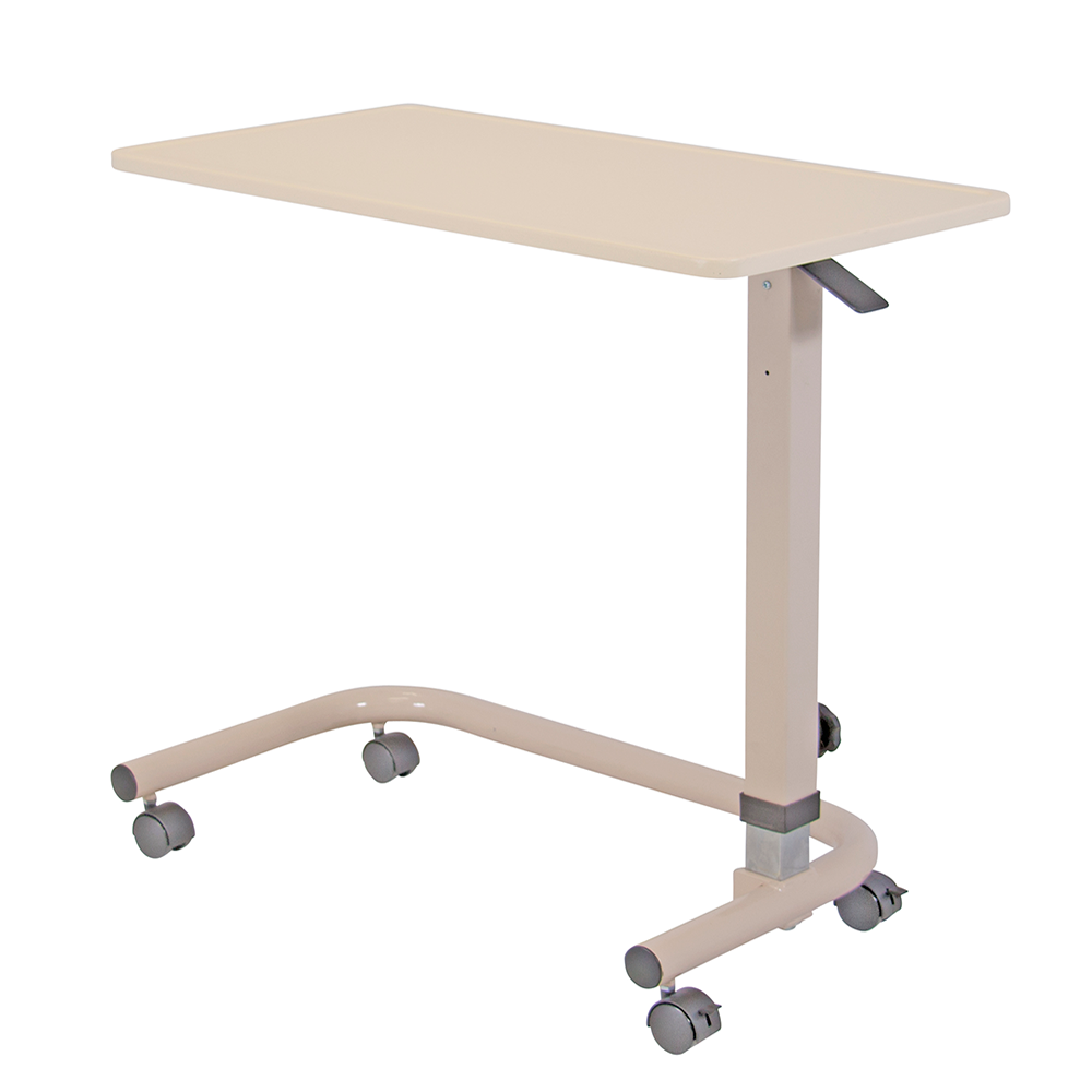 Overbed Table - Thermoform Recessed Top - Cream