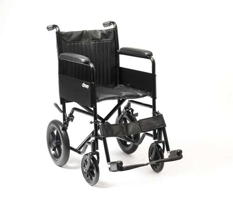 Budget Steel Wheelchair Transit Solid Tyres 18"