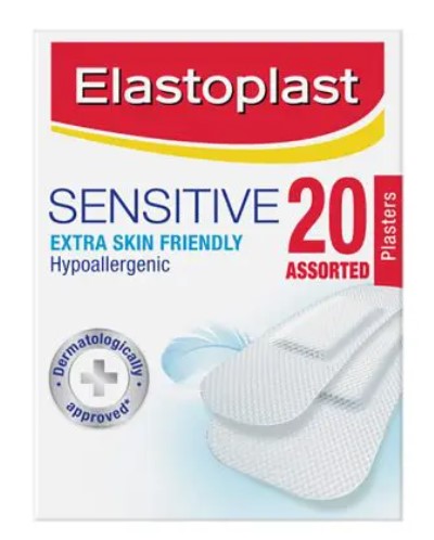 Elastoplast Sensitive Extra Skin Friendly Hypoallergenic Strips/Plasters Assorted Sizes