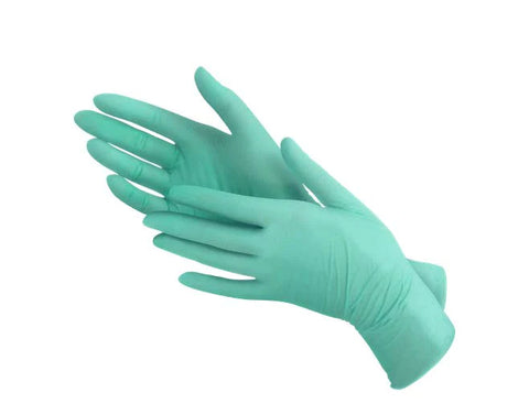 Biodegradable Nitrile Gloves- Green 100 Pack (Carton of 10 boxes)